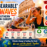 'It's unbearable': heat waves scorch southern and eastern Europe