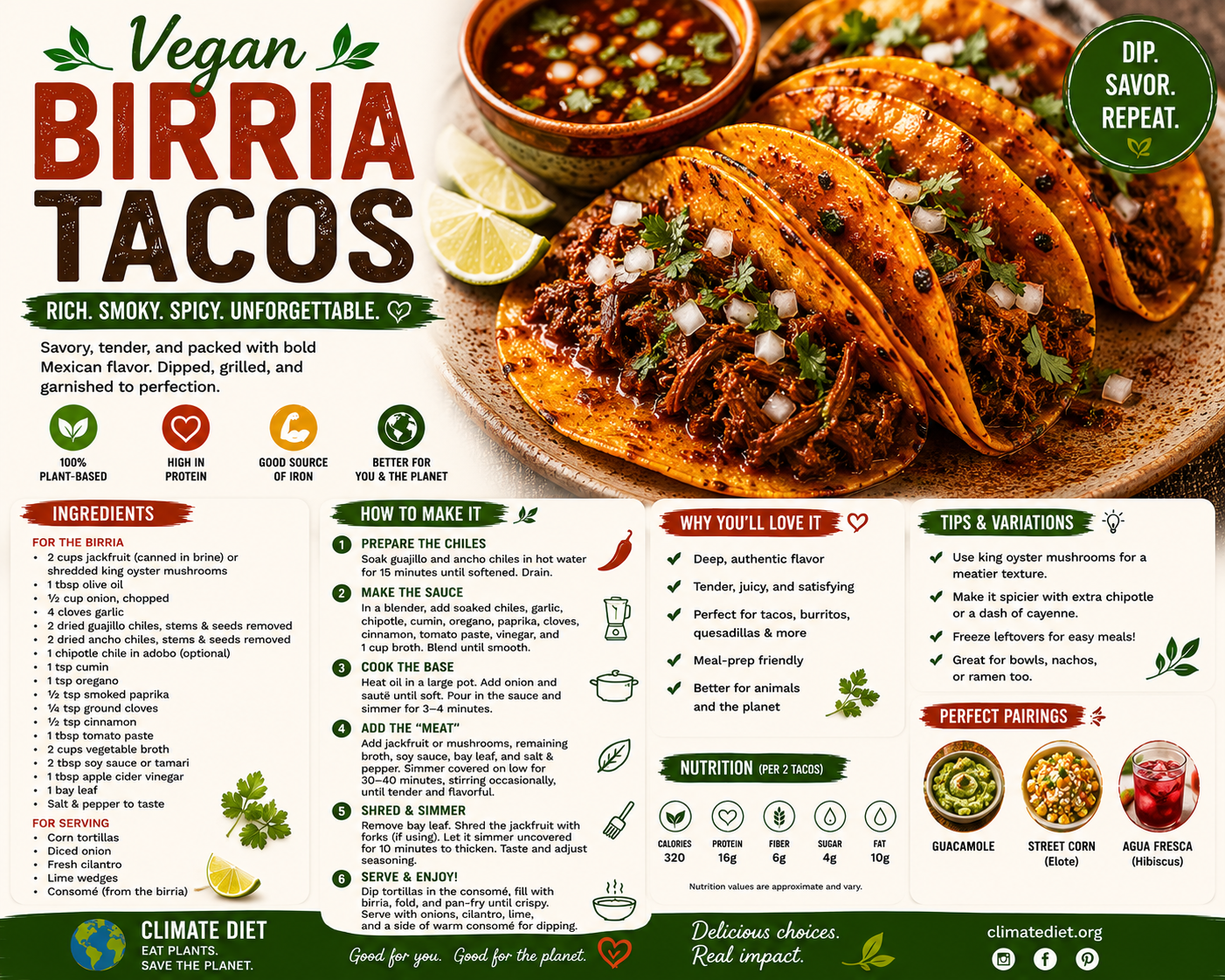 🌮 Vegan Birria Tacos