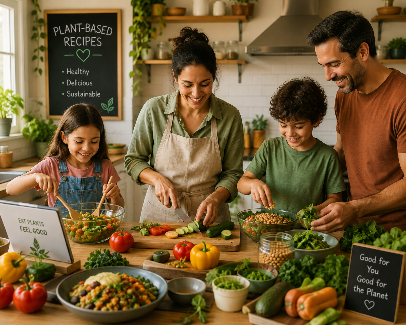 A colorful plant-based meal ready to serve